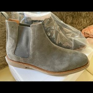 high line grey suede Steven Madden boots